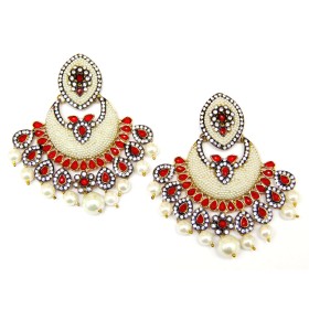 Pearl Chand Bali Earrings